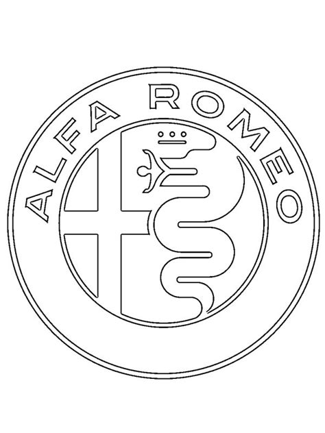 colouring page Alfa Romeo Logo | coloringpage.ca