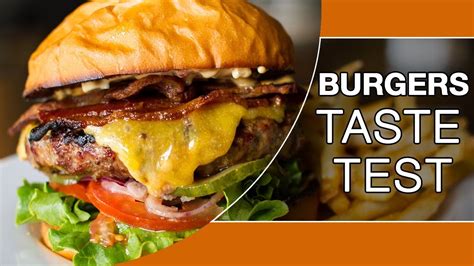 Burger Taste Test - YouTube