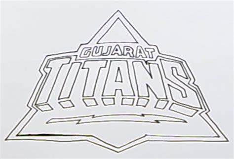 How to draw Gujarat Titans Logo (IPL Team)