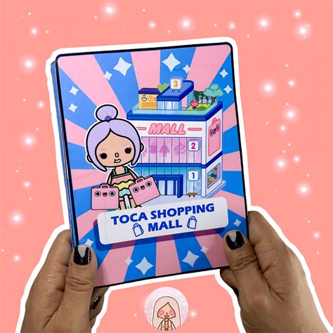 Easy Printable Toca Boca Quiet Book Shopping Mall Template Activity for ...