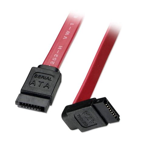 0.2m SATA Cable - Short Right-Angled (90°) Connector - from LINDY UK