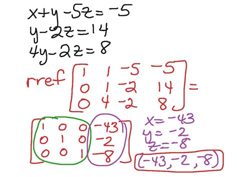 System of equations solver matrix - xtragera