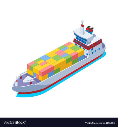 Cargo ship Royalty Free Vector Image - VectorStock