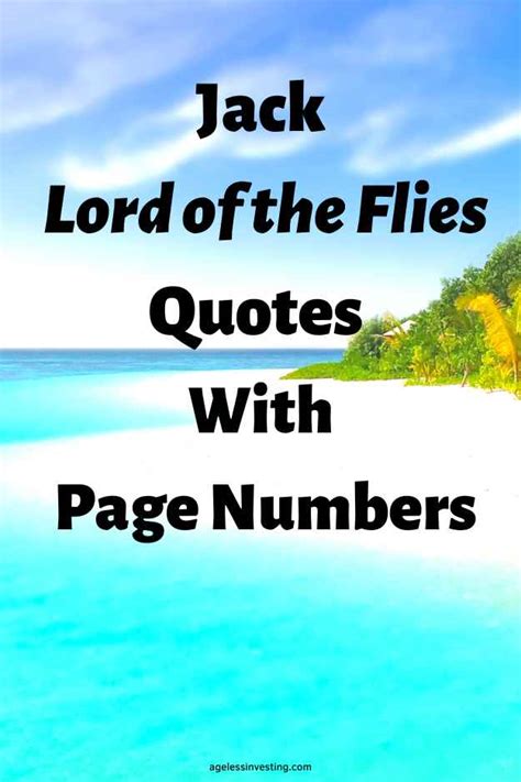 15 Jack Lord of the Flies Quotes With Page Numbers | Ageless Investing