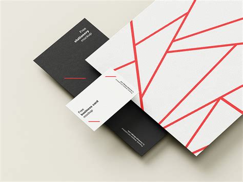 Free stationery mockup on Behance