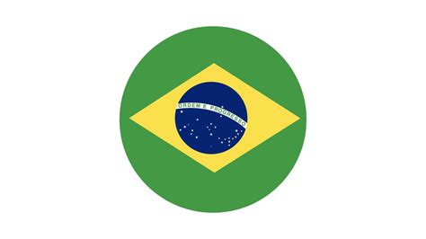 Brazil flag circle, vector image and icon 7686777 Vector Art at Vecteezy