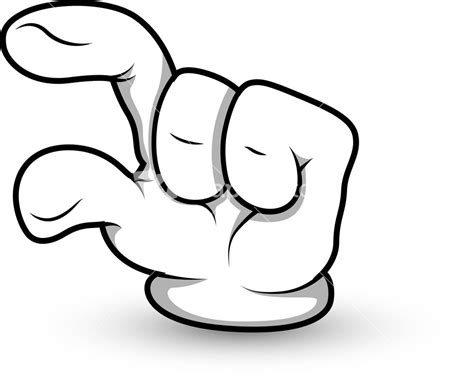 Cartoon Hand - Finger Pointing - Vector Illustration