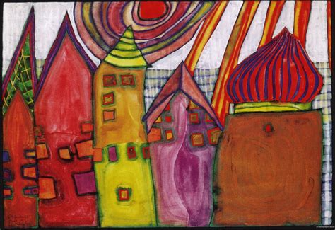 Pin on FRIEDENSREICH HUNDERTWASSER, Art