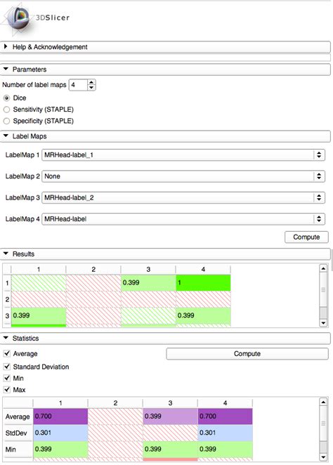 Documentation/Nightly/Modules/DiceComputation - Slicer Wiki