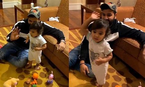 Adorable Father-Daughter Moments Of Rohit Sharma and Samaira | IWMBuzz