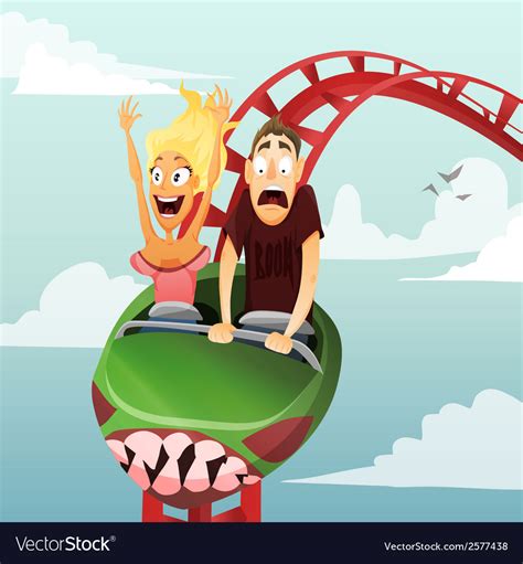 Roller-coaster Royalty Free Vector Image - VectorStock