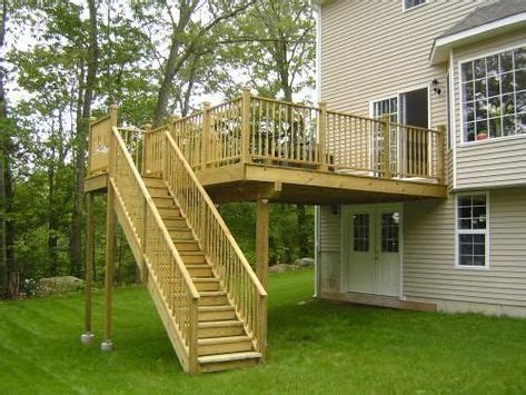 2nd story deck stairs | Deck stairs, Second story deck, Patio design