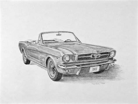 1965 Ford Mustang Sketch by Daniel-Storm on DeviantArt