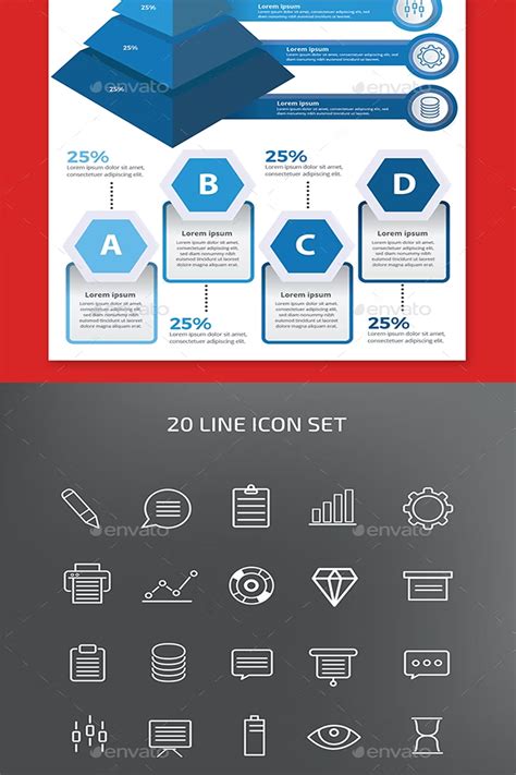 Pyramid Infographics – MasterBundles