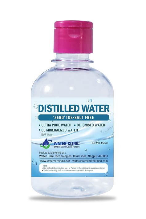 WATER CLINIC Ultra Pure Di-Ionised Distilled Water for Battery/Inverter/Medical Equipment's ...