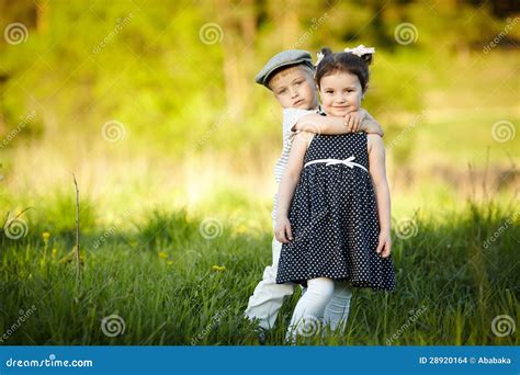 Happy boy and girl stock photo. Image of family, face - 28920164