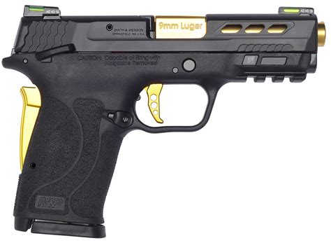 Smith & Wesson Performance Center M&P 9 Shield EZ 9mm Pistol with Manual Safety and Ported ...