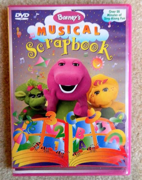 BARNEY DVD Barney's Musical Scrapbook DVD | Musicals, Kids singing, Scrapbook