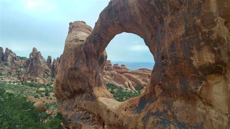 Double O Arch, Arches National Park Moab Utah. [5312x2988] [OC] : r ...