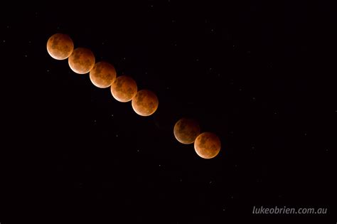 Full lunar eclipse and "Blood Moon" - Luke O'Brien Photography