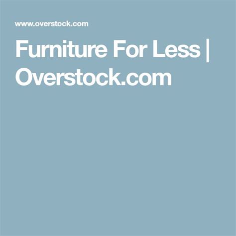 Furniture For Less | Overstock.com