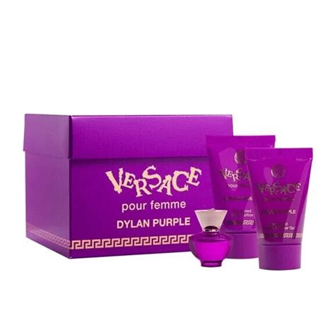 Buy Dylan Purple 3 Pcs Mini Set by Versace for Women, Set includes:- 0. ...