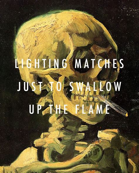 Halsey - ‘Gasoline’ (2015) | Vincent van Gogh - Skull with Burning Cigarette (1885) | x Music ...