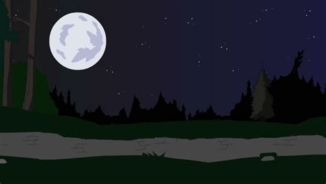 Forest at Night Cartoon Animation Stock Footage Video (100% Royalty-free) 1943980 | Shutterstock