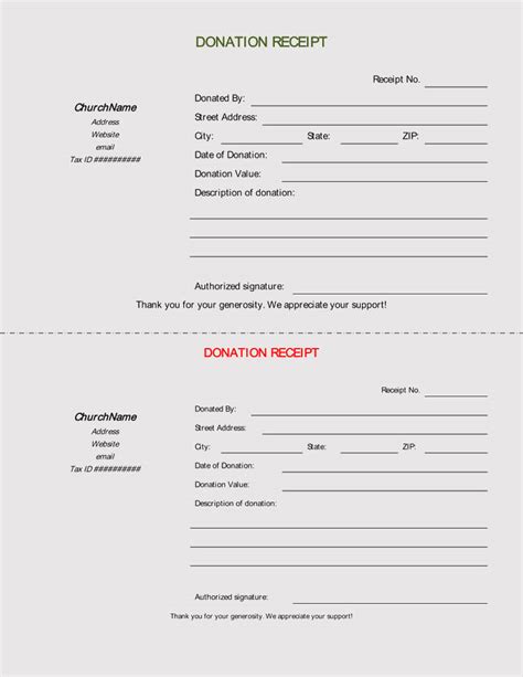 46 Free Donation Receipt Templates (501c3, Non-Profit)