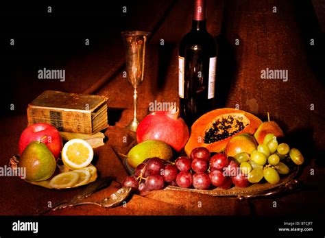 Still life with food Stock Photo - Alamy