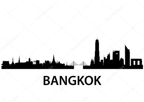 Bangkok Skyline — Stock Vector © unkreatives #5272804