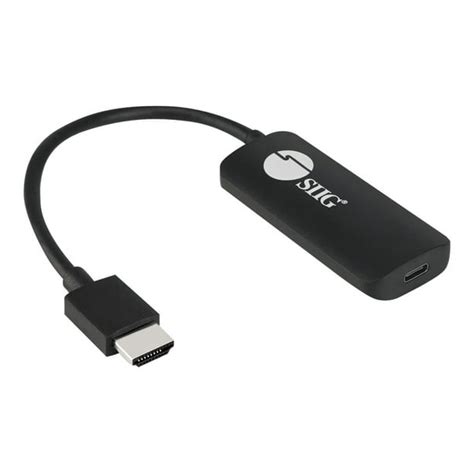 SIIG HDMI to USB-C Port 4K 60Hz Converter Adapter - Video interface converter - HDMI, Micro-USB ...