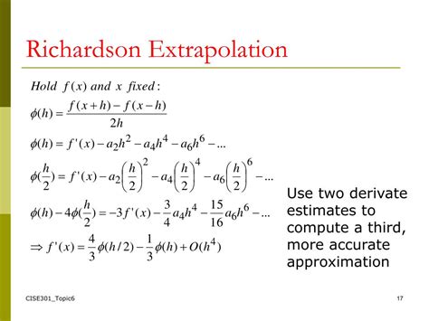 PPT - SE301: Numerical Methods Topic 6 Numerical Differentiation Lecture 23 PowerPoint ...