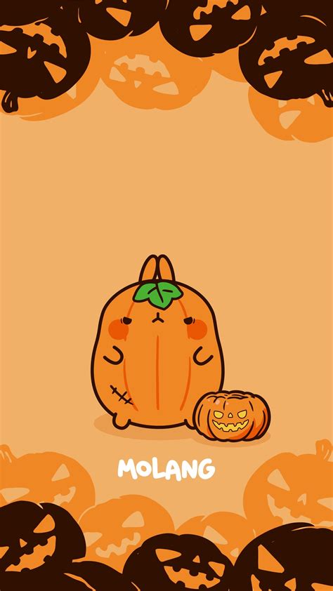 Molang Halloween Wallpapers: Discover The Pumpkin Wallpaper of Molang