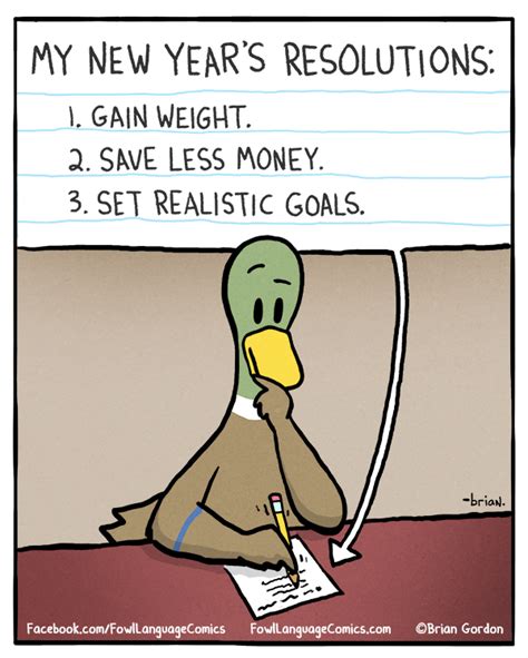 New Year's Resolutions - Fowl Language Comics