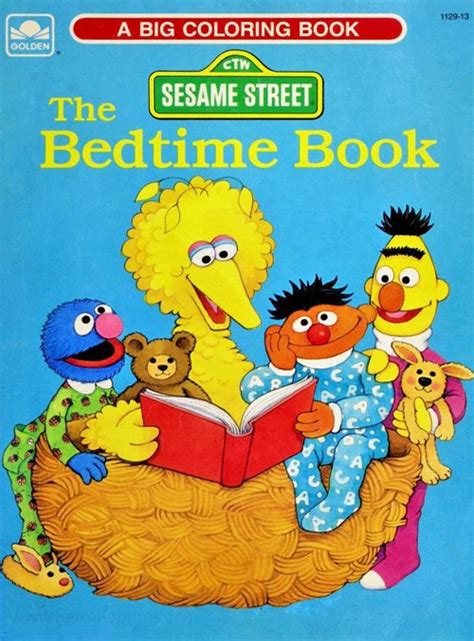 Sesame Street Bedtime Book | Coloring Books at Retro Reprints - The ...