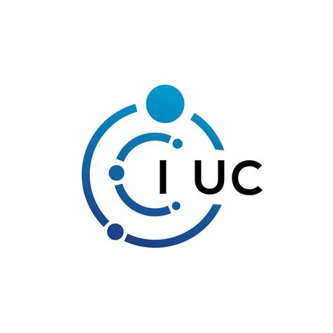 IUC letter technology logo design on white background. IUC creative initials letter IT logo ...