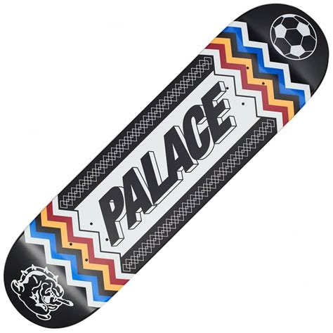 Palace Skateboards Team Scarf Black Skateboard Deck 8.2" - SKATEBOARDS from Native Skate Store UK