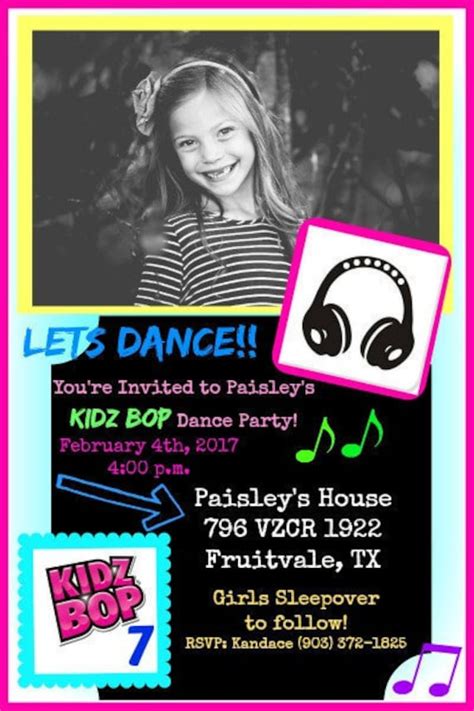 KIDZ BOP dance party/ POP Star/ Dance/ Rock/ Music custom