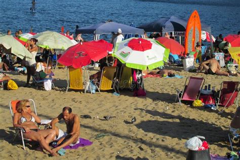 People at Copacabana Beach, Rio De Janeiro Editorial Photography - Image of brasileiro, ipanema ...