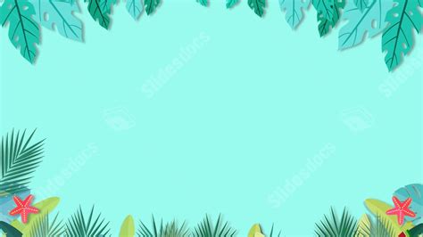 Summer Simple Flowers Floral Green Nature Powerpoint Background For Free Download - Slidesdocs