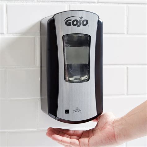 GOJO® 1919-04 LTX-12 1200 mL Chrome Touchless Hand Soap Dispenser