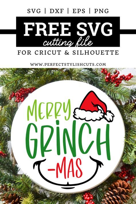 FREE Merry Grinchmas SVG File For Cricut