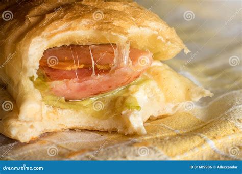 Grilled Panini Sandwich. Cheese Sandwich with Melting Cheese Stock Photo - Image of border, cuts ...