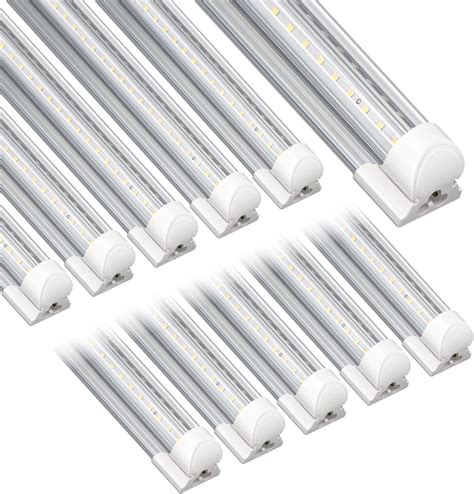 Led Shop Light 4FT 10 Packs, 45W 5800LM 5000K, Linkable 4 Foot Led Shop Lights, Super Bright Led ...