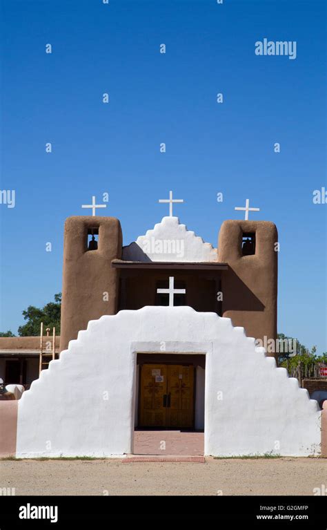 San Geronimo Chapel, Taos Pueblo, UNESCO World Heritage Site, Pueblo Dates to 1000 AD, New ...