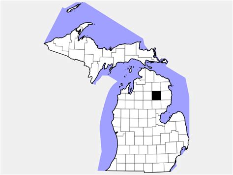 Oscoda County, MI - Geographic Facts & Maps - MapSof.net