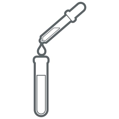 Science Laboratory Equipment. Test Tube and Dropper. 10638936 Vector Art at Vecteezy