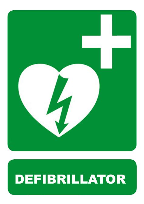 Defibrillator Sign 240mm x 340mm - Industrial Signs