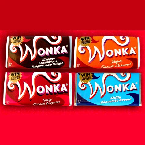 Willy Wonka Charlie and the Chocolate Factory 4 different